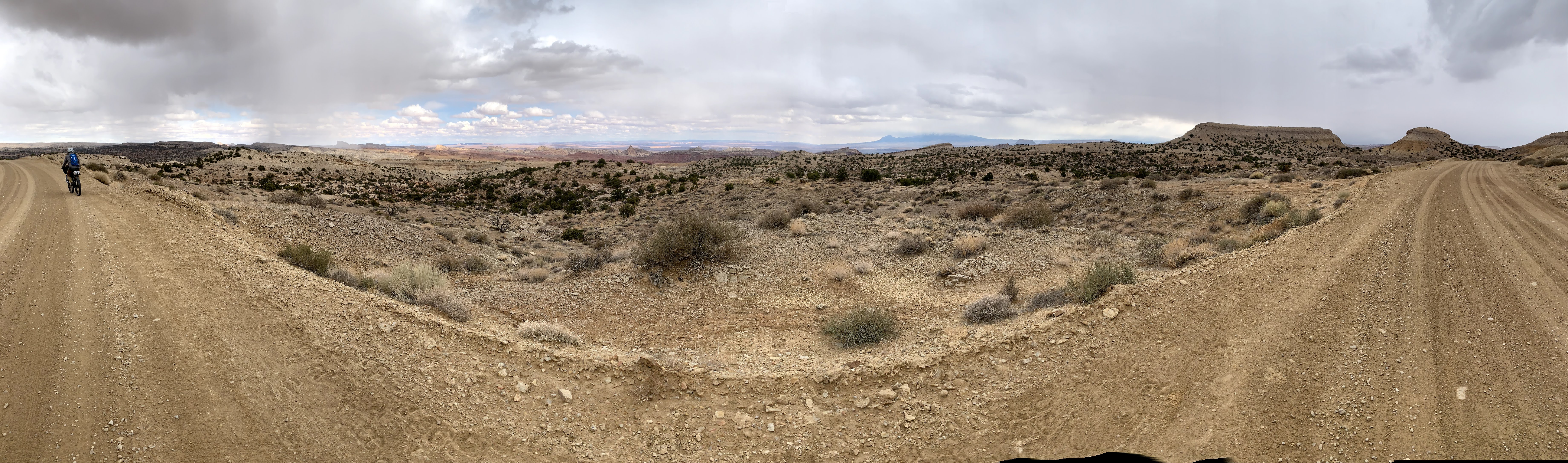 Pano of the trail at another bend